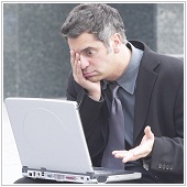 upset business man